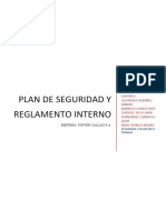 Plan de Seguridad y Reglamento Interno