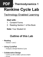 Thermodynamics 1: Rankine Cycle Lab