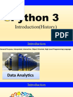 Python Basics History class1