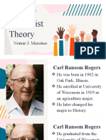 Rogers' Humanist Theory: Nomar J. Mercines