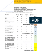 Wellness Self-Perceptions Ratings