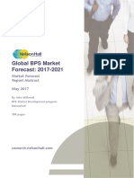 BPO Market Forecast 2017 2021 Abstract