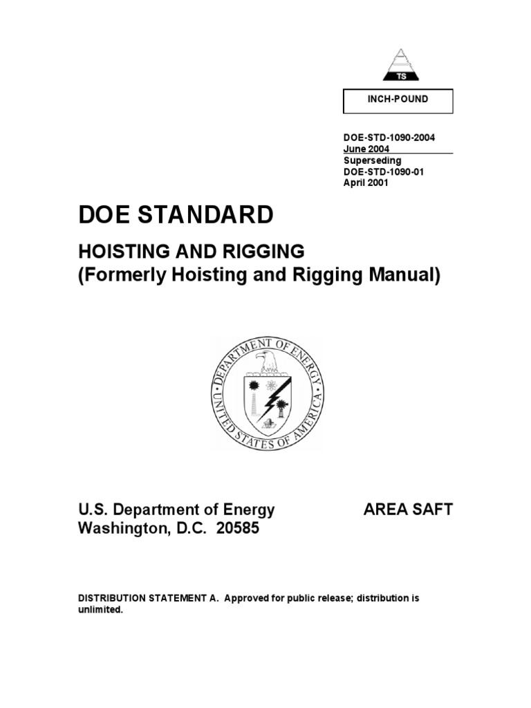 DOESTD10902004 Hoisting and Rigging Download Free PDF Crane