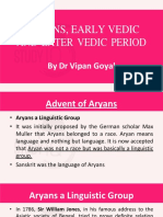 Aryans, Early Vedic and Later Vedic Period