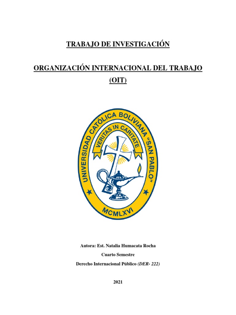 Organización Internacional Del Trabajo. NHR PDF Organización