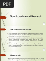 Non Experimental Research