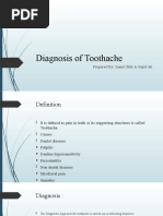 Diagnosis of Toothache