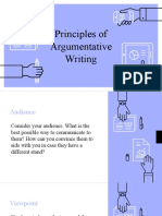 Principles of Argumentative Writing