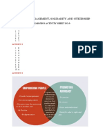 Community Engagement, Solidarity and Citizenship: Learning Activity Sheet No.9