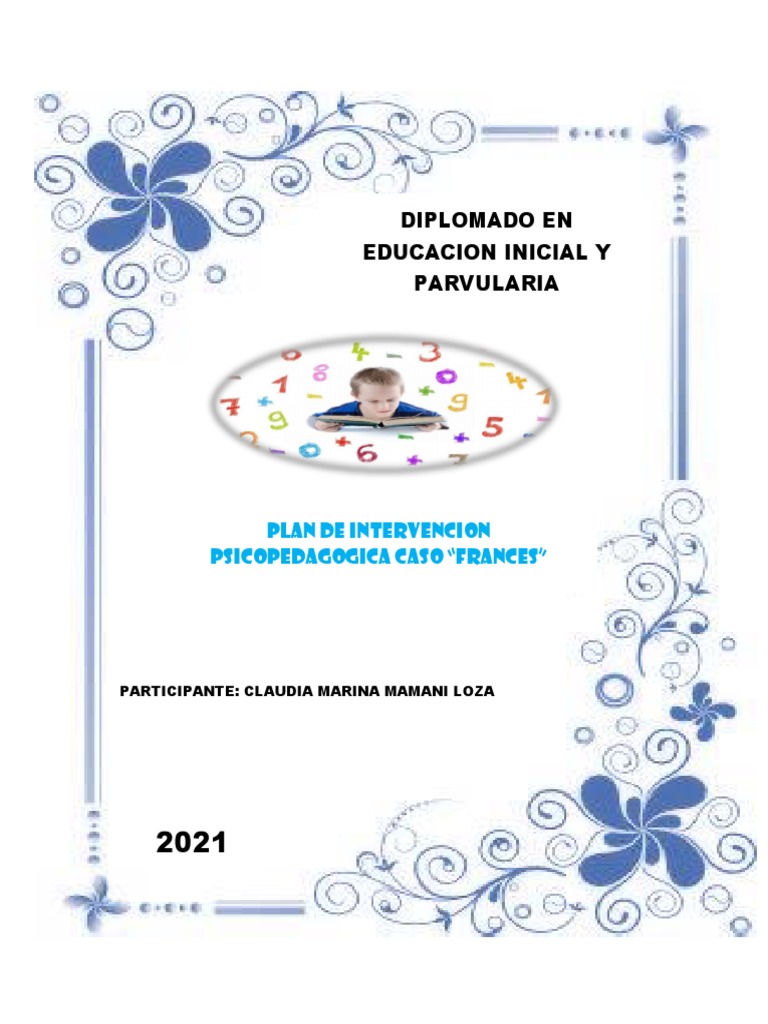 Plan de Intervencion Psicopedagogica | PDF | Aprendizaje | Ciencia ...