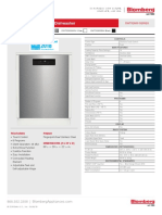 24" Tall Tub, Front Control Dishwasher: DWT52600SSIH Stainless Steel DWT52600WIH White DWT52600BIH Black