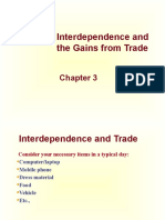 Interdependence and The Gains From Trade