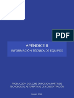 Apendice II Información Técnica de Equipos