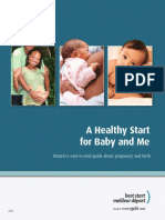 A Healthy Start For Baby and Me: Ontario's Easy-To-Read Guide About Pregnancy and Birth