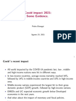 Covid Impact 2021: Some Evidence.: Pedro Elosegui