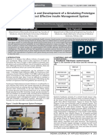 Design and Development of A Simulating Prototype Cost Effective Insulin Management System