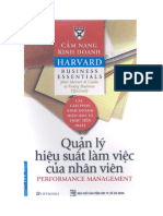 Cẩm Nang Kinh Doanh Harvard- Quản Lý Hiệu Suất Làm Việc Của Nhân Viên