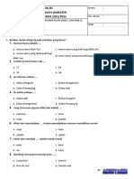 Soal Pts Pai Kelas 1