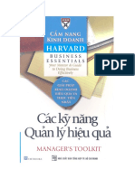 Cẩm Nang Kinh Doanh Harvard - Các Kỹ Năng Quản Lý Hiệu Quả