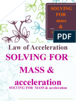 Solving Mass and Acceleration