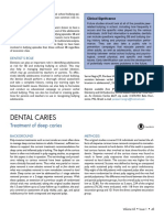 Dental Caries: Treatment of Deep Caries