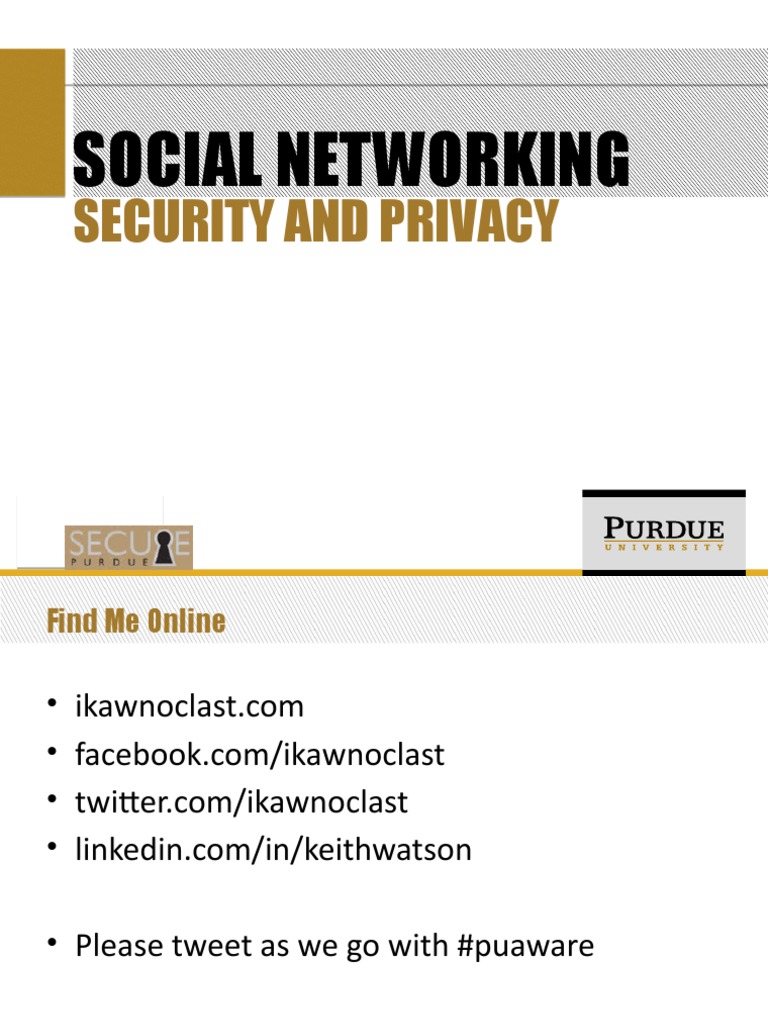 Social Network Security Essentials | PDF | Internet Privacy | Facebook