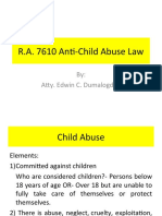 R.a. 7610-Child Abuse Law