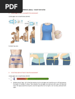 Visual Images of How To Accomplish The Measurement: Mid-Upper Arm Circumference (Muac) / Waist-Hip Ratio