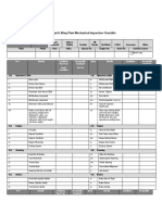 Crane and Lifting Plant Mechanical Inspection Checklist A