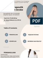 Latihan Terapeutik Pada Pasien Stroke