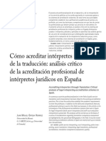 ORTEGA HERRAÉZ 2011 Como acreditar intérpretes a traves de la traducción_ análisis crítco de la acreditación profesional de intérpretes jurídicos den España