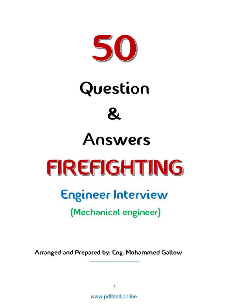 Fire Safety Interview Q&A Guide | PDF | Fire Sprinkler System | Valve