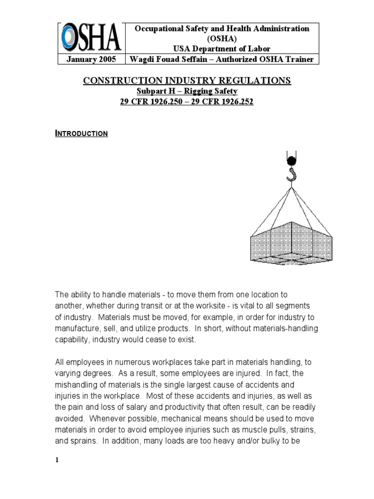 3 Slings Safety Pdf Rope Occupational Safety And Health