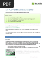 1.4 Platform Game in Scratch: Introduction To Coding