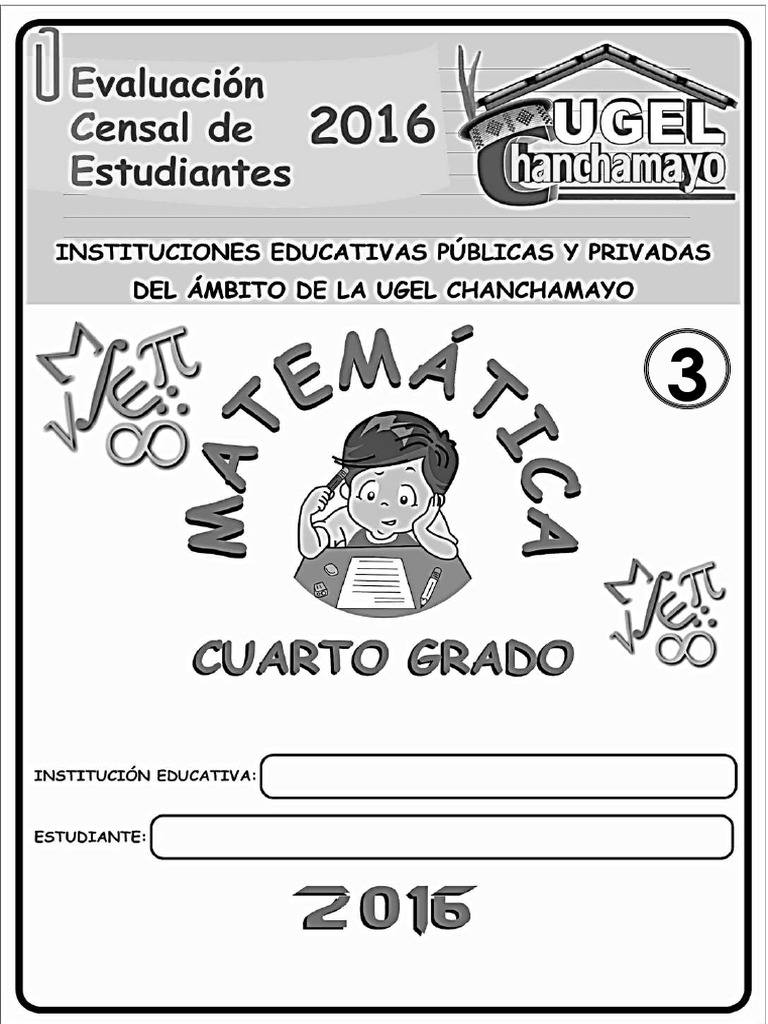 Ejercicios de Matemática 4° Grado | PDF