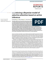 Bayesian model of selective attention using Active Inference