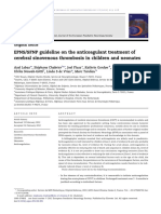 EPNS/SFNP Guideline On The Anticoagulant Treatment of Cerebral Sinovenous Thrombosis in Children and Neonates