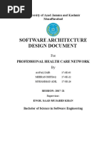 Software Architecture Design Document: Professional Health Care Network