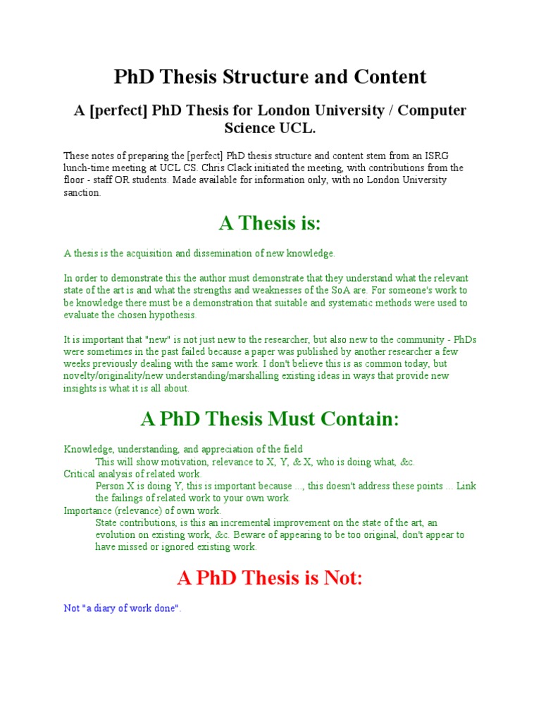 Science Phd Thesis Length