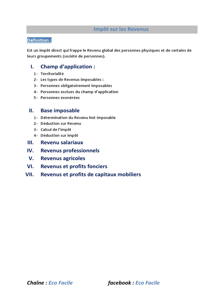Guide complet sur l'impôt sur le revenu au Maroc | PDF | Impôts | Salaires