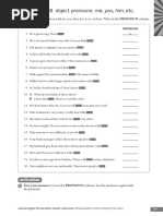 Grammar: Object Pronouns: Me, You, Him, Etc