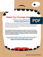 Defeat Your Cravings Cheat Sheet: Intended For Use Only With "Never Binge Again™ Available As A Free Kindle Download at