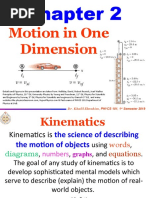 Chapter 2-1 Motion in One Dimension