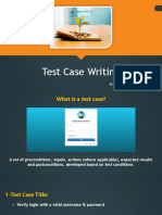 Test Case Writing