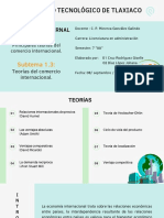 Subtema 1.3 - Teorías Del Comercio Internacional