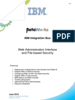 Web Administration Interface and File-Based Security: IBM Integration Bus
