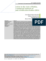 Organic Production in The State of Bahia, Brazil A Spatio-Temporal Analysis of Registrations and Certification Bodies (