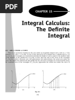 Integral Calculus: The Definite Integral: 15.1 Area Under A Curve