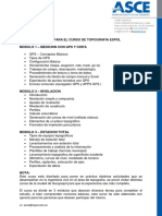 Temas para El Curso de Topografia Espol