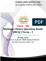Class - XII: Multiple Choice Question Bank (MCQ) Term - I